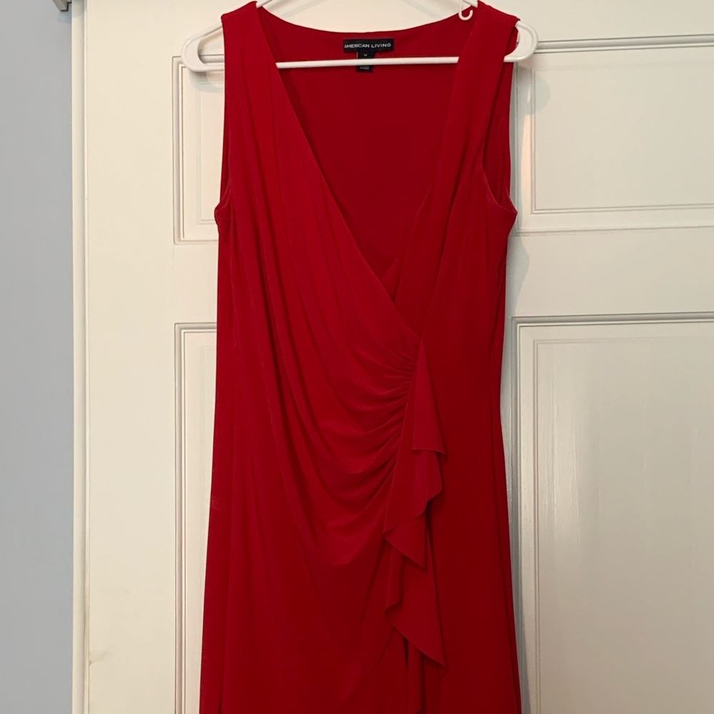 Red dress worn once!